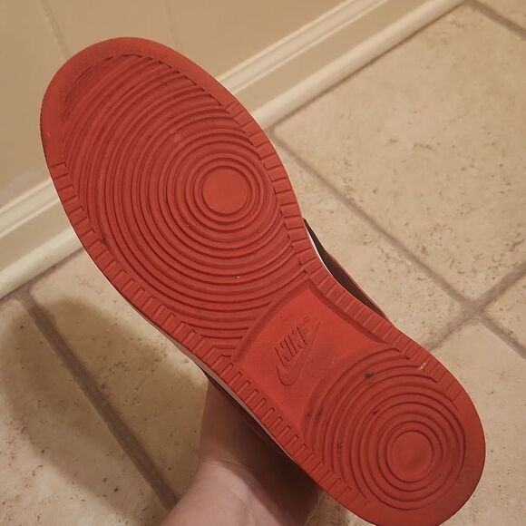 Nike Men's Court Vision Mid Bred Red & Black Shoes DM8682-001 Size 10 - Picture 13 of 13